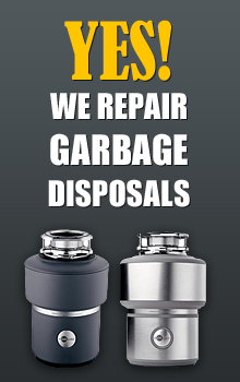 our plumbers are masters in any type of garbage disposal repair